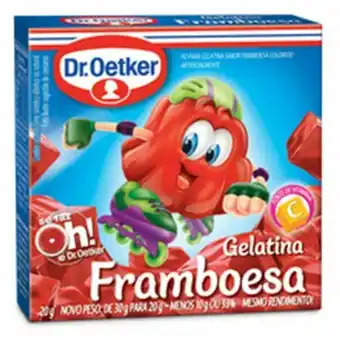 Gelatina oetker framboesa 20g