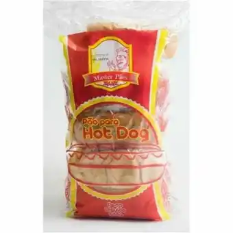 Pão hot dog master embalagem 10un