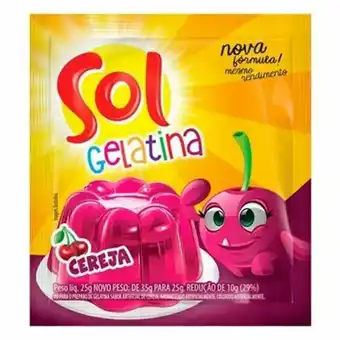 Supermercados Paraná Gelatina sol cereja sachê 25g oferta