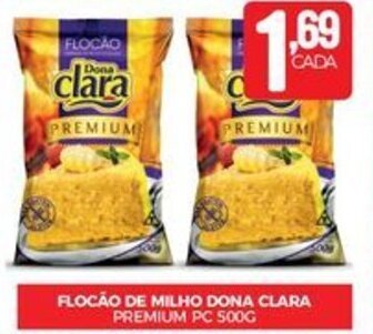 Fort Atacadista FLOCÃO DE MILHO DONA CLARA PREMIUM PC 500G oferta