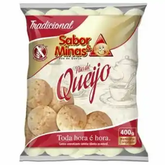 Supermercados Paraná Pão de queijo sabor e minas tradicional 400g oferta