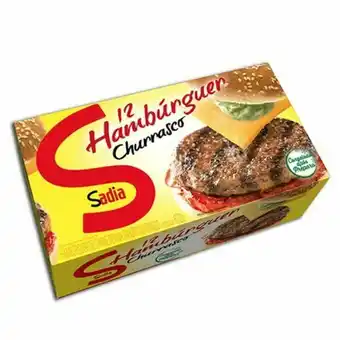 Supermercados Paraná Hambúrguer bovino sadia churrasco 672g oferta