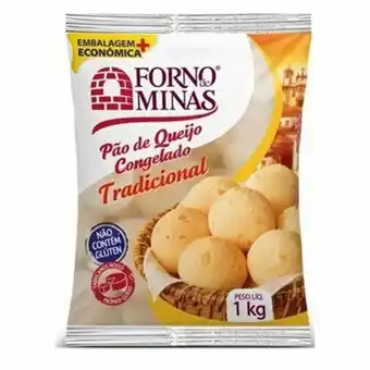 Supermercados Paraná Pão de queijo congelado forno de minas tradicional 1kg oferta