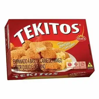 Supermercados Paraná Empanado de frango seara tekitos queijo e orégano 300g oferta