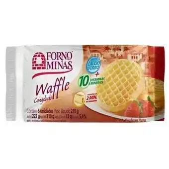 Supermercados Paraná Waffle forno de minas tradicional 210g oferta
