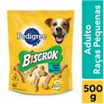 Supermercados Paraná Biscoito para cães adultos pedigree biscrok raças pequenas 500g oferta