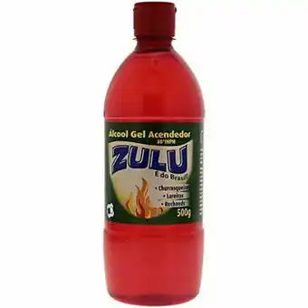 Supermercados Paraná Álcool gel acendedor zulu embalagem 500g oferta