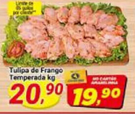 Amarelinha supermercados Tulipa de Frango Temperada kg oferta