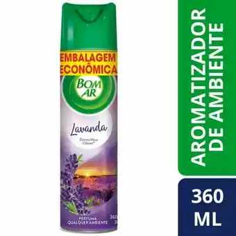 Neutralizador de odores lavanda bom ar frasco embalagem econômica 360ml