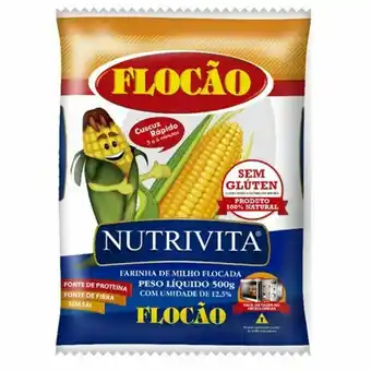 X Supermercados Flocão de milho nutrivita pacote 500g oferta