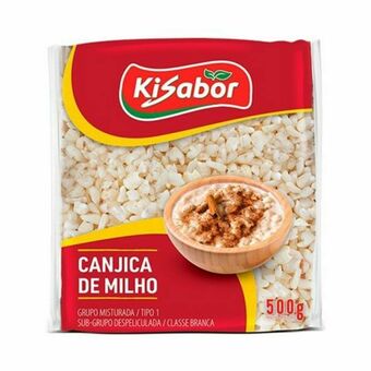 X Supermercados Canjica branca kisabor embalagem 500g oferta