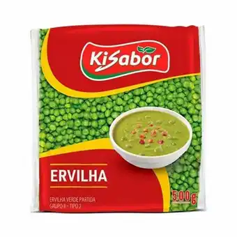X Supermercados Ervilha partida kisabor 500g oferta