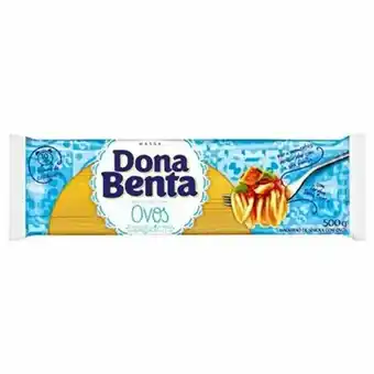 X Supermercados Macarrão espaguete dona benta com ovos n8 pacote 500g oferta