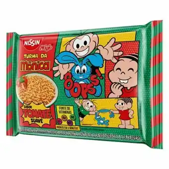 X Supermercados Macarrão instantâneo nissin turma da mônica tomate suave 85g oferta