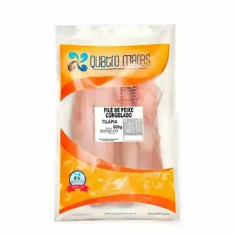 Filé de tilápia quatro mares congelado 800g