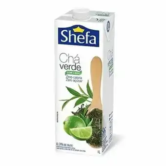 X Supermercados Chá verde shefa limão 1l oferta