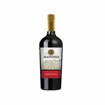 X Supermercados Vinho tinto manosso suave garrafa 1l oferta