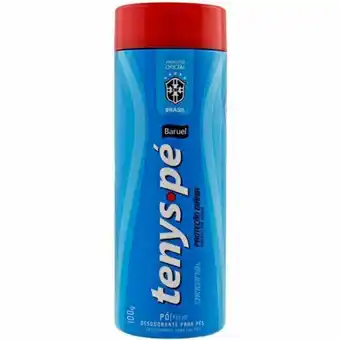 X Supermercados Desodorante em pó para os pés tenys pé baruel original embalagem 100g oferta