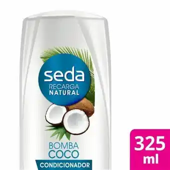 X Supermercados Condicionador seda recarga natural bomba coco 325ml oferta