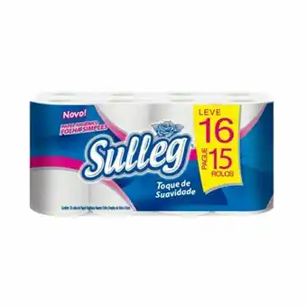 Papel higiênico sulleg embalagem pague 15 un leve 16un