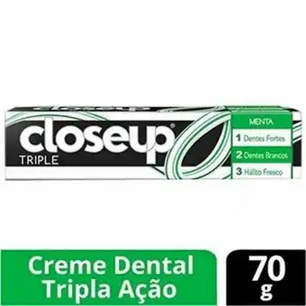 Creme dental close up triple menta 70g