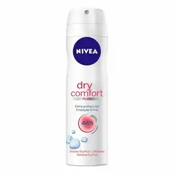 X Supermercados Desodorante feminino antitranspirante nivea dry comfort plus aerosol 150ml oferta