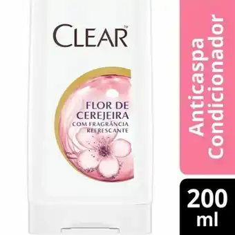 X Supermercados Condicionador anticaspa clear flor de cerejeira 200ml oferta