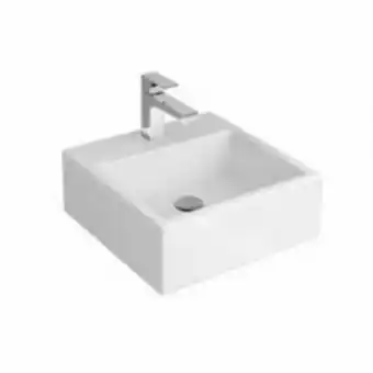 Obramax Cuba de apoio l.73.17 quadrada com mesa branco 410mm oferta