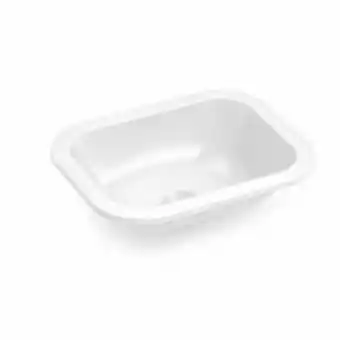 Cuba de sobrepor retangular branco 390x310mm