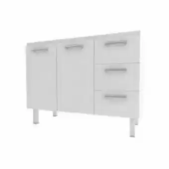 Gabinete para cozinha apolo flat branco 120cm