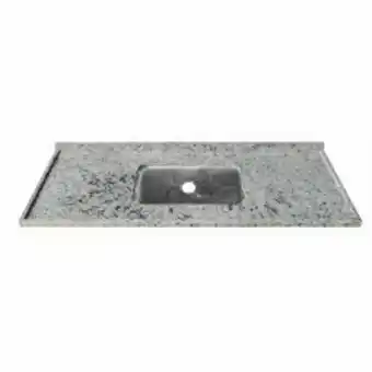 Obramax Pia de cozinha granito 1,20m branco dallas oferta