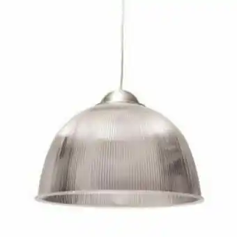 Luminária prismática 16" cristal pendente com soquete e27