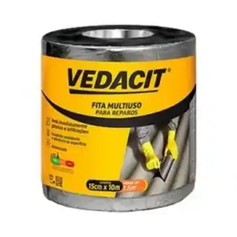 Obramax Fita asfáltica alumínio vedacit 15cm x 10m oferta