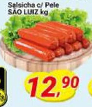 Amarelinha supermercados Salsicha c/ Pele SÃO LUIZ kg oferta