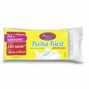 Obramax Saco lixo fecha fácil pia e banheiro 100 unidades oferta