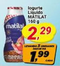 Amarelinha supermercados logurte Liquido MÁTILAT 160g oferta