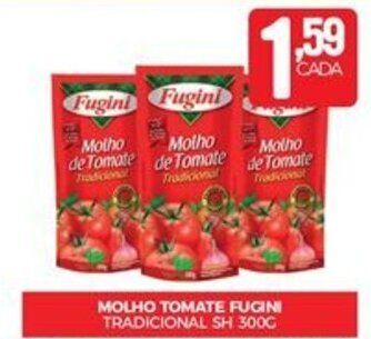 Fort Atacadista MOLHO TOMATE FUGINI TRADICIONAL SH 300G oferta