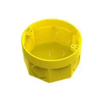 Caixa de luz octogonal 3x3 comum amanco