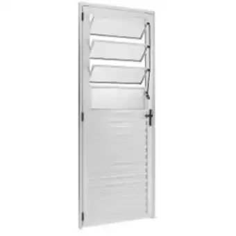 Obramax Porta basculante vcan alumínio branco direito 210x80cm oferta