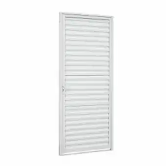 Obramax Porta veneziana alumínio branco esquerdo 215x87cm oferta