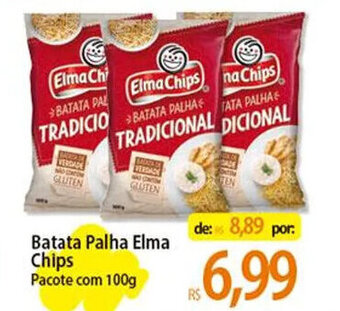Atacadão Batata Palha Elma Chips Pacote com 100g oferta