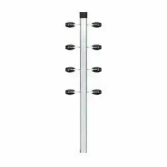 Obramax Cantoneira big haste alumínio 25x25mm 1,0m e 12 isoladores e ganchos oferta