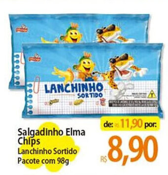 Atacadão Salgadinho Elma Chips Lanchinho Sortido Pacote com 98g oferta