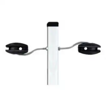 Obramax Cantoneira big haste alumínio 25x25mm 0,75m e 12 isoladores e ganchos oferta