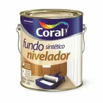 Obramax Fundo sintético nivelador para madeira branco 3,6l oferta