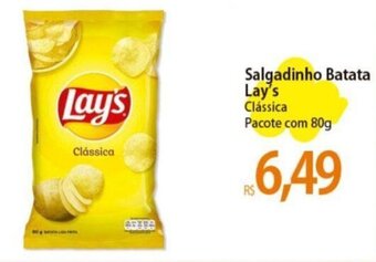 Salgadinho Batata Lay's Clássica Pacote com 80g