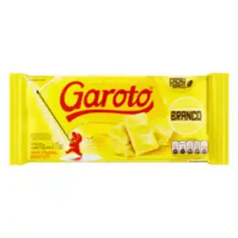 Chocolate garoto chocolate branco 90g