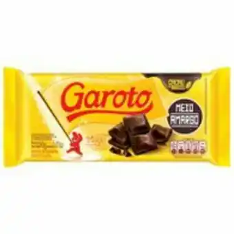 Chocolate garoto 90g meio amargo