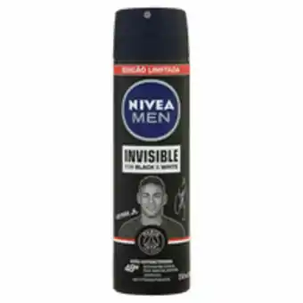 Desodorante nívea invisible black & white for men aerossol 97g