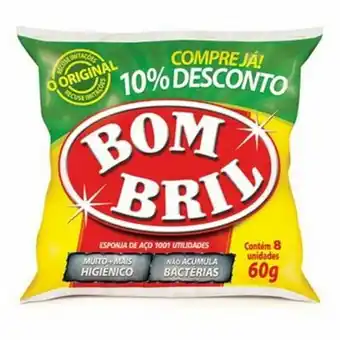 Esponja de aço bombril oferta pacote 8un